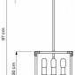 Подвесная люстра Lumina Deco Waldorf LDP 1140-4 BK+MD
