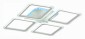 Потолочная светодиодная люстра Evoled Qutro SLE200452-04RGB