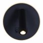Настенный светодиодный светильник Reluce 86203-9.2-001KT LED12W+USB BK
