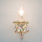 Бра Eurosvet 3281/1 белый с золотом/тонированный хрусталь Strotskis