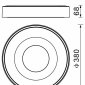 Потолочный светодиодный светильник Mantra Coin 7566