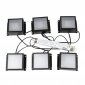 Встраиваемый светодиодный светильник Uniel Мини Домино ULP-0808 42W/4000К IP40 Grilyato Black Kit06