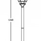 Наземный фонарь Oasis Light 83406L Bl