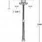 Наземный фонарь ELBA 86409B/18L Bl