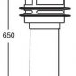 Наземный фонарь Oasis_Light TOKIO 68330 Bl opal