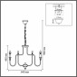 Подвесная люстра Lumion Suana 8318/8