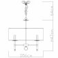 Подвесная люстра Divinare Candela 1162/01 LM-5