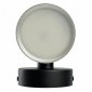 Светильник  настенный Feron HL4580 ARIA 12W, 230V,GX53, серебро + черный IP20