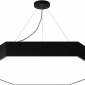 Подвесной светодиодный светильник Geometria ЭРА Hexagon SPO-122-B-40K-066 66Вт 4000К черный Б0050553