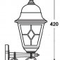 Настенный фонарь уличный Oasis Light QUADRO lead GLASS 79901MlgW/02 Bl