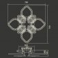 Потолочная светодиодная люстра Ambrella light Ice FA283