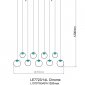 Подвесная люстра Molecule LE7723/14L Chrome