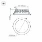 Встраиваемый светильник Arlight LTD-220WH-FROST-30W Day White 110deg