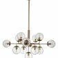 Люстра на штанге Indigo Cocoon 11008/13P Brass
