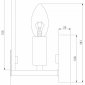 Бра Eurosvet Marble 60158/1 латунь