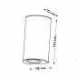 Уличный настенный светильник Italline IT3722