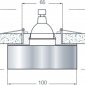 Точечный светильник Downlight DL132G/Shampagne gold