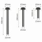 Точечный светильник Telescope 999.3W-200 BK