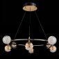 Подвесная люстра Lilith LE7709/8 Black Chrome/Gold