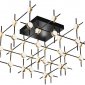 Потолочная люстра Molecular MX18001067-36A black/gold