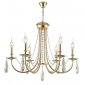 Подвесная люстра Crystal Lux Victoria SP6 Gold/Amber