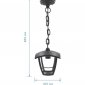 Уличный подвесной светильник Apeyron Марсель 11-160