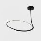 Подвесной светодиодный светильник Italline IT013-6025 black 3000K