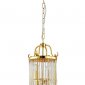 Подвесная люстра Crystal Lux Tadeo SP4 D200 Gold/Transparente