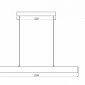 Подвесной светодиодный светильник Maytoni Step P010PL-L30W