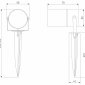 Уличный светодиодный светильник Elektrostandard Landscape 043 FL LED a072086