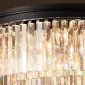 Потолочная люстра 1920s Odeon KR0387C-10B/P black/clear