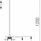 Подвесной светильник Eurosvet Swan 50254/1 LED графит
