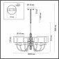 Подвесная люстра Odeon Light Saga 5088/6
