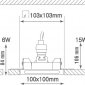 Точечный светильник Elementare DL271SQ1W