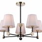 Потолочная люстра Illumico IL0394-5CSQ-24 BK AB CASTOR