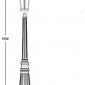 Наземный фонарь Oasis_Light ASTORIA 1 L 91311L Bl