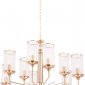 Подвесная люстра Crystal Lux Gloria SP9 Brass