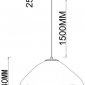 Подвесной светильник Wertmark Isola WE219.03.143