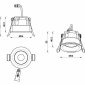 Точечный светильник Mars 107-7W-D64-3000K-24DG-BK