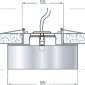 Точечный светильник Downlight DL036C-Black