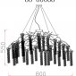 Подвесная люстра  86-80668