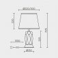 Интерьерная настольная лампа  ML.6114.01TL WH