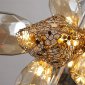 Подвесная люстра DeLight Collection Britannica 8898P/AS gold/smoky