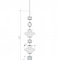 Подвесной светильник Crystal Lux Valencia SP1.1 Gold
