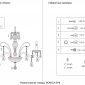 Подвесная люстра Crystal Lux MONICA SP8 GOLD