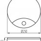 Светильник настенный с датчиком Kanlux SANSO LED 15W-NW-SE 26520