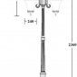 Наземный фонарь ELBA 86409A/18L Bl