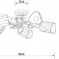 Потолочная люстра Arte Lamp Glamore A5076PL-5BK