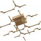 Потолочная люстра DeLight Collection Molecular MX18001067-10A gold