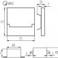 Подсветка лестницы Kanlux SABIK LED AC-WW 23802